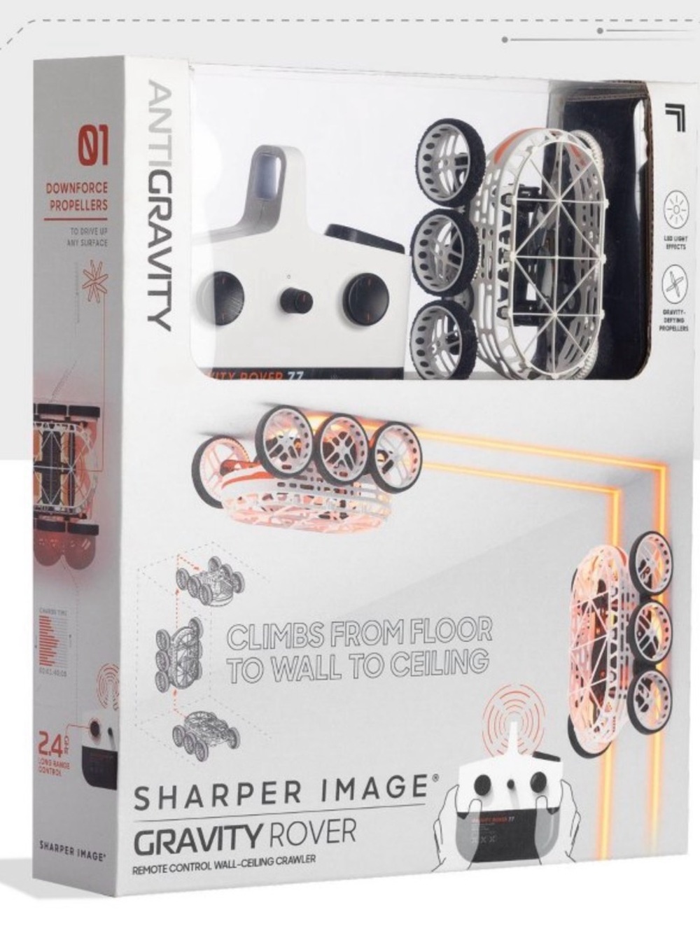 Sharper Image Anti-Gravity Gravity Rover Remote Crawler